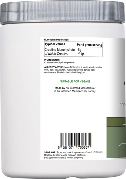Aaponminimarket Creatine Monohydrate | Pure Unflavoured Creatine Powder – 500 g