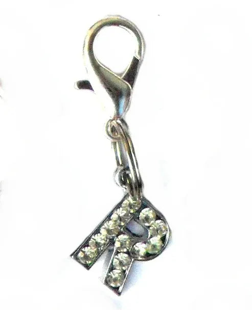 Aaponminimarket A–Z Crystal Letter Pet Charms