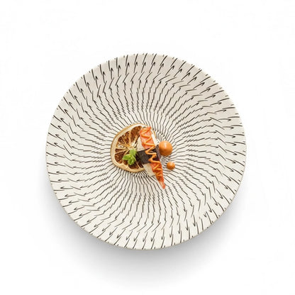 Aapon mini market - Radiant Pattern Ceramic Dinner Plate