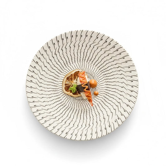 Aapon mini market - Radiant Pattern Ceramic Dinner Plate