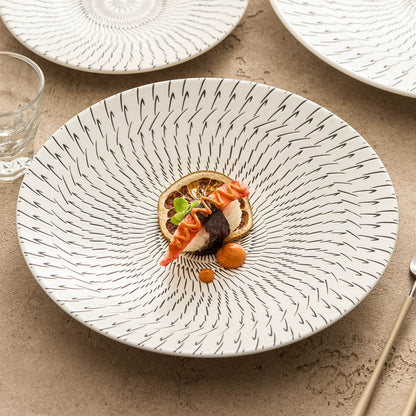 Aapon mini market - Radiant Pattern Ceramic Dinner Plate