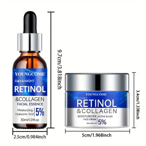 Aaponminimarket Retinol & Collagen Cream/Serum Duo