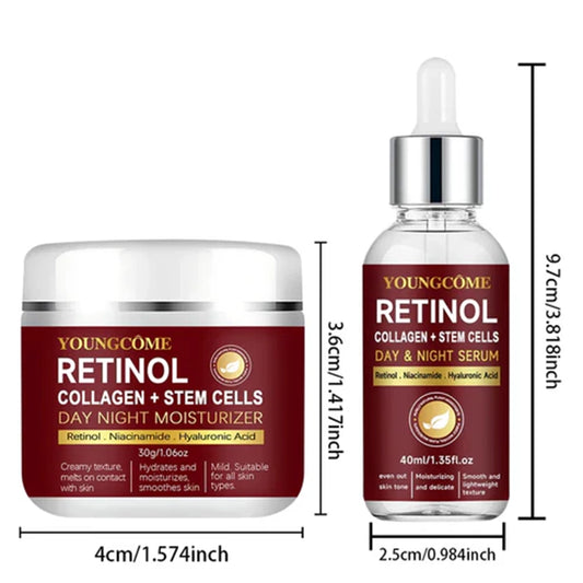 Aapon Mini Market Ltd  Retinol Face Cream & Serum Set for All Skin