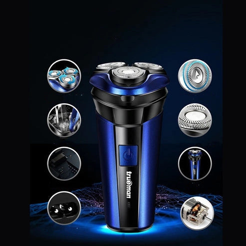 Aaponminimarket_Rotary Electric Three-Head Hair Trimmer