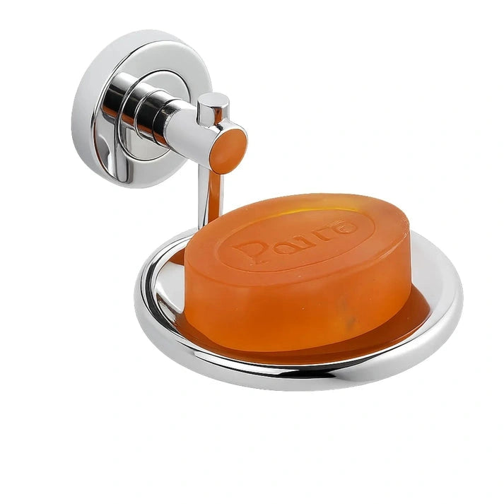 Aaponminimarket Round Stainless Steel Wall Mounted Soap Dish –Silver
