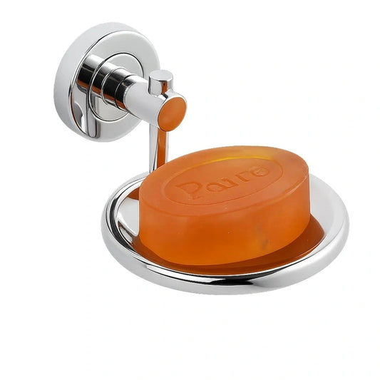 Aaponminimarket Round Stainless Steel Wall Mounted Soap Dish –Silver