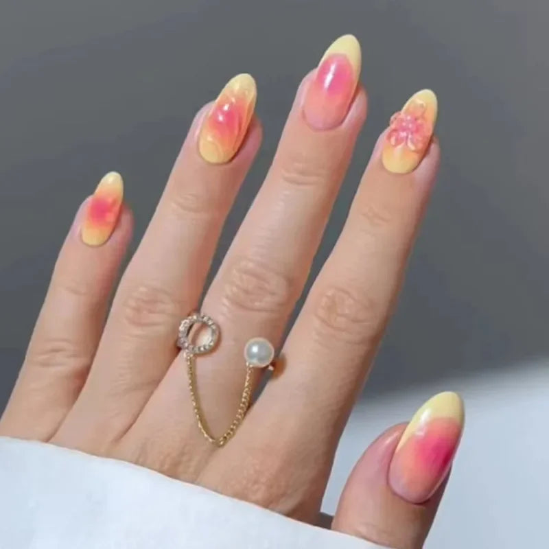 Colorful 3D Press-On Nails