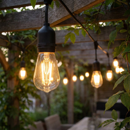 S14 Shatterproof LED Bulb - E27 Base 1W Waterproof Outdoor String Light Bulb ~6428