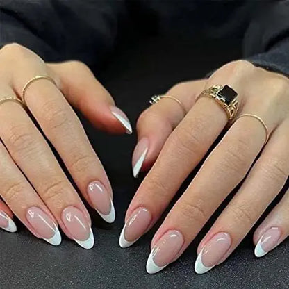 Medium-length Acrylic Almond Fake Nails