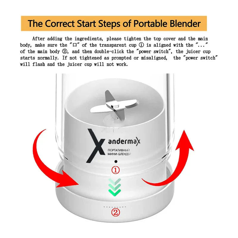 Aapon mini market - Mini Portable Blender Electric Juicer