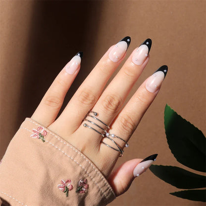 Medium-length Acrylic Almond Fake Nails
