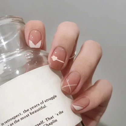 Charming Pink Flame Long Ballet Press-On Nails