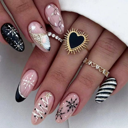Christmas Press-On Nails – 24-Piece Sets, 60+ Designs