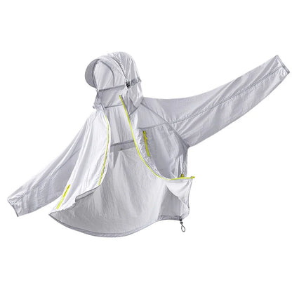 Lightweight Hooded Hiking Jacket with Packable Outdoor Design