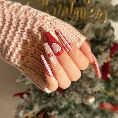 Christmas Press-On Nails – 24-Piece Sets, 60+ Designs