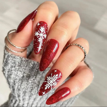Christmas Press-On Nails – 24-Piece Sets, 60+ Designs