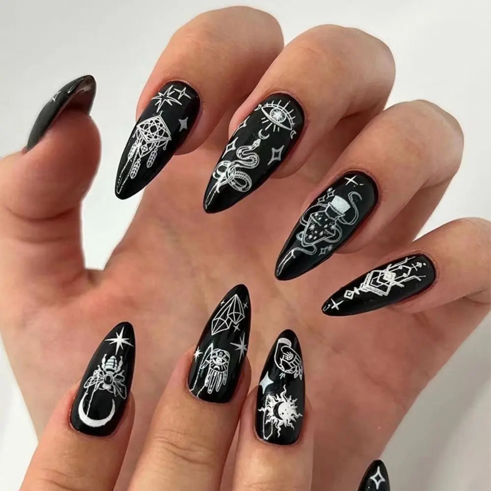 Aapon Mini Market Ltd Punk Snake Stiletto Nail Art Set