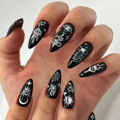 Aapon Mini Market Ltd Punk Snake Stiletto Nail Art Set