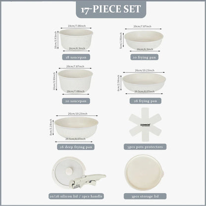 Aapon mini market - Non-Stick Die-Cast Aluminum Cookware Set