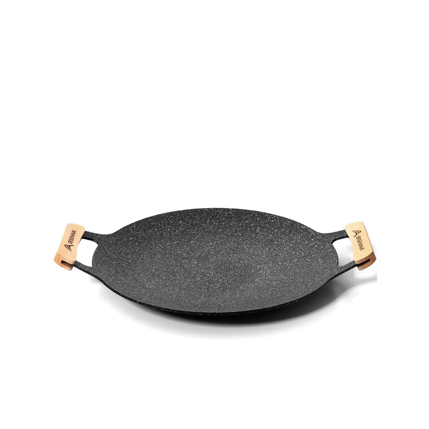 NNEOBA 34CM Non-Stick Outdoor BBQ Grill Pan Roasting Plate Black