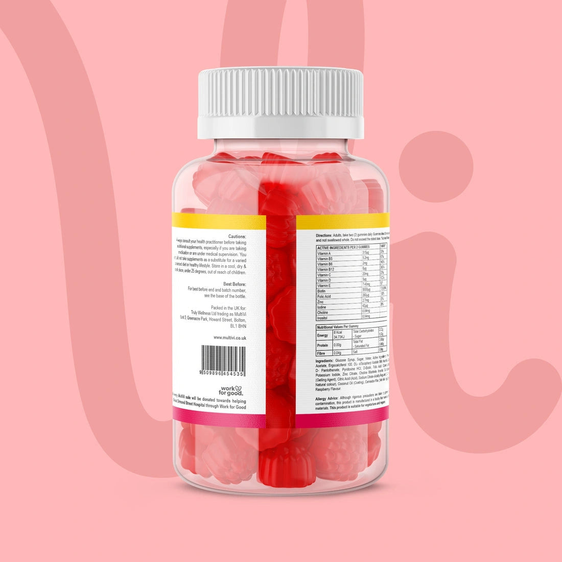 Aaponminimarket Hair Skin & Nails Gummies - Raspberry Flavour