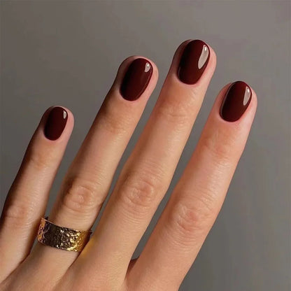 Glossy Acrylic Press-On Nails