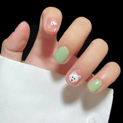 Charming Pink Flame Long Ballet Press-On Nails