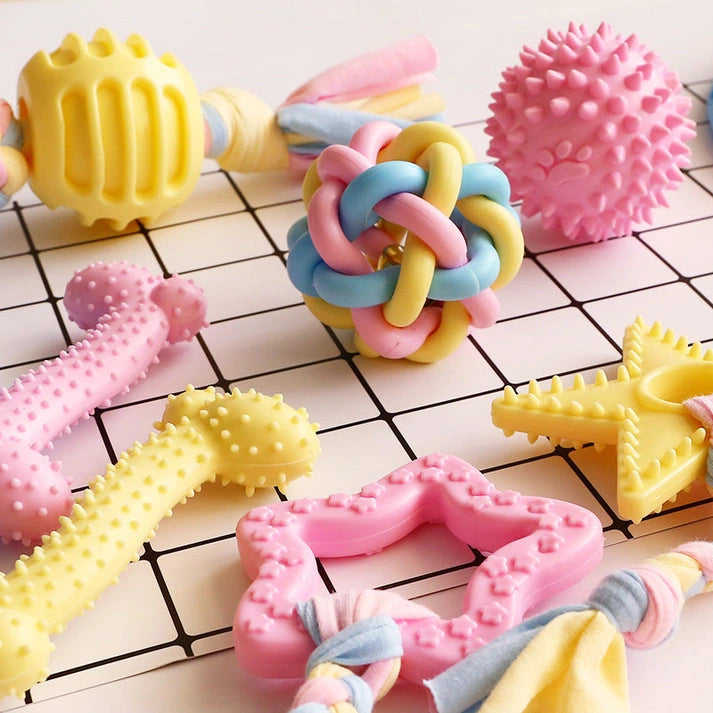 Aaponminiamrket Safe Non-toxic Rubber Dog Toy