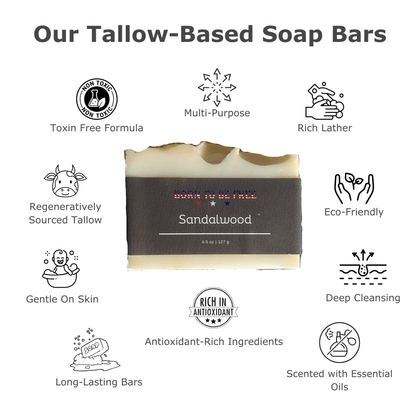 Aapon Mini Market Ltd - Sandalwood Tallow Soap Bar