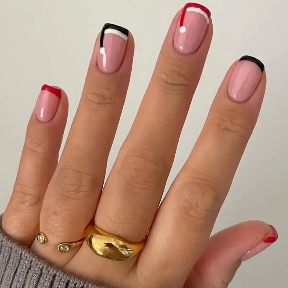 Aapon Mini Market Ltd Santa Claus Fake Nail Tips - Festive Nail Art