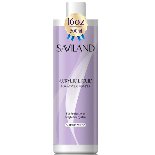 Saviland Professional Acrylic Nail Liquid 180/500ml for Art