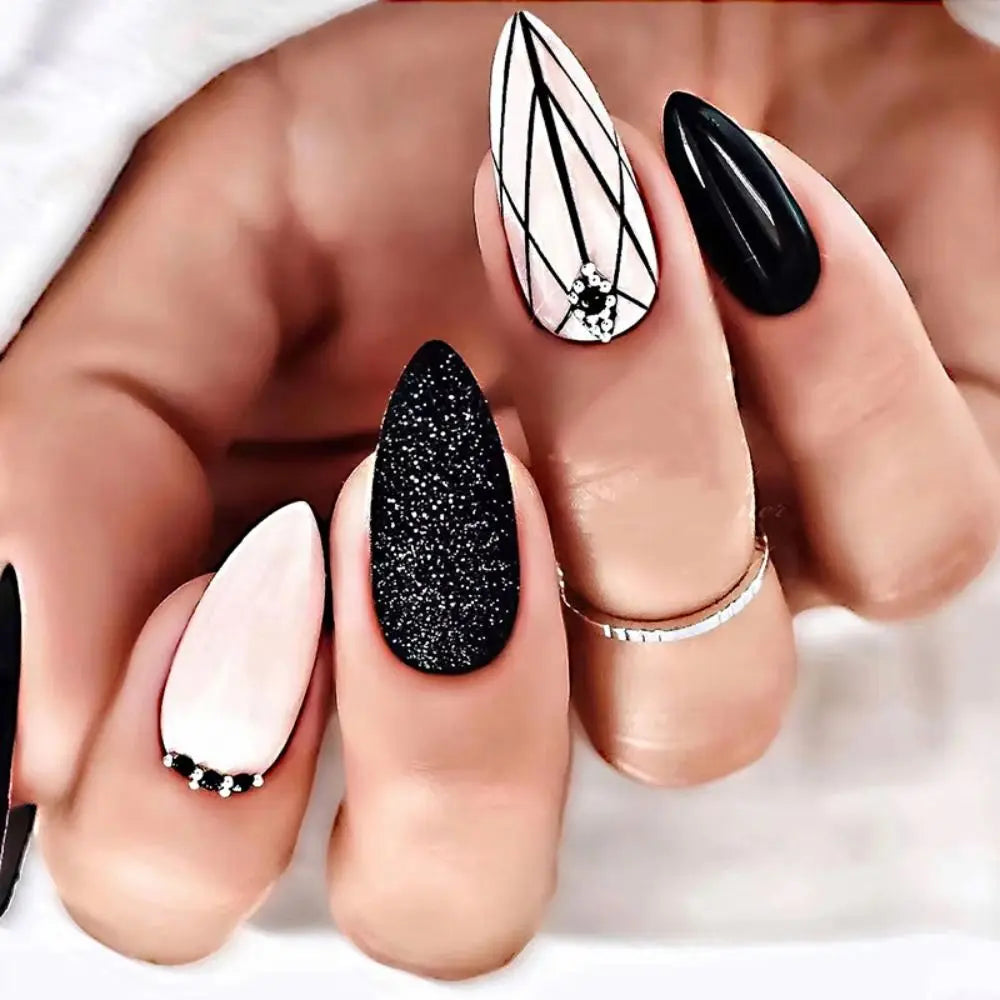 Punk Snake Stiletto Nail Art Set