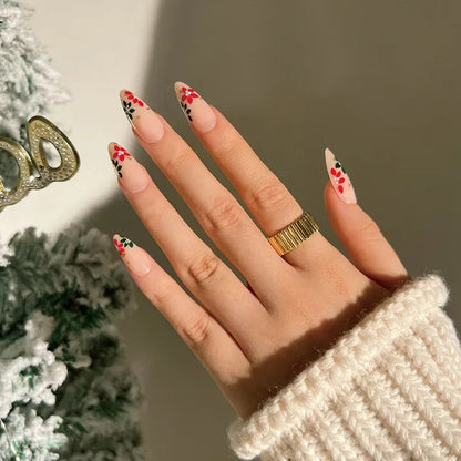 Christmas Press-On Nails – 24-Piece Sets, 60+ Designs
