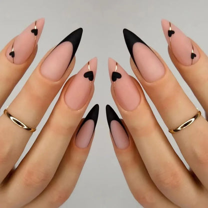 Aapon Mini Market Ltd Medium-length Acrylic Almond Fake Nails