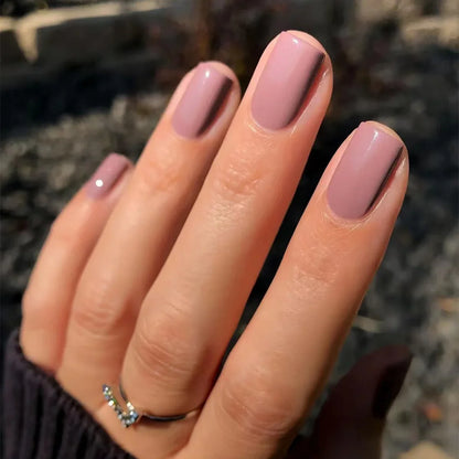 Glossy Acrylic Press-On Nails