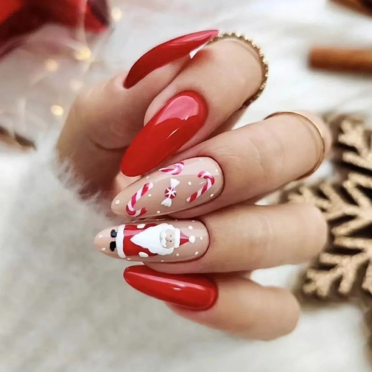 Christmas Press-On Nails – 24-Piece Sets, 60+ Designs – view 9