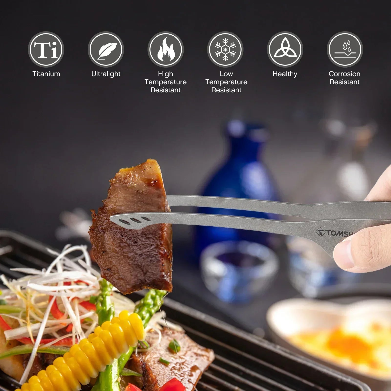 Aapon mini market -9.2 Inch Lightweight BBQ Grill Tongs