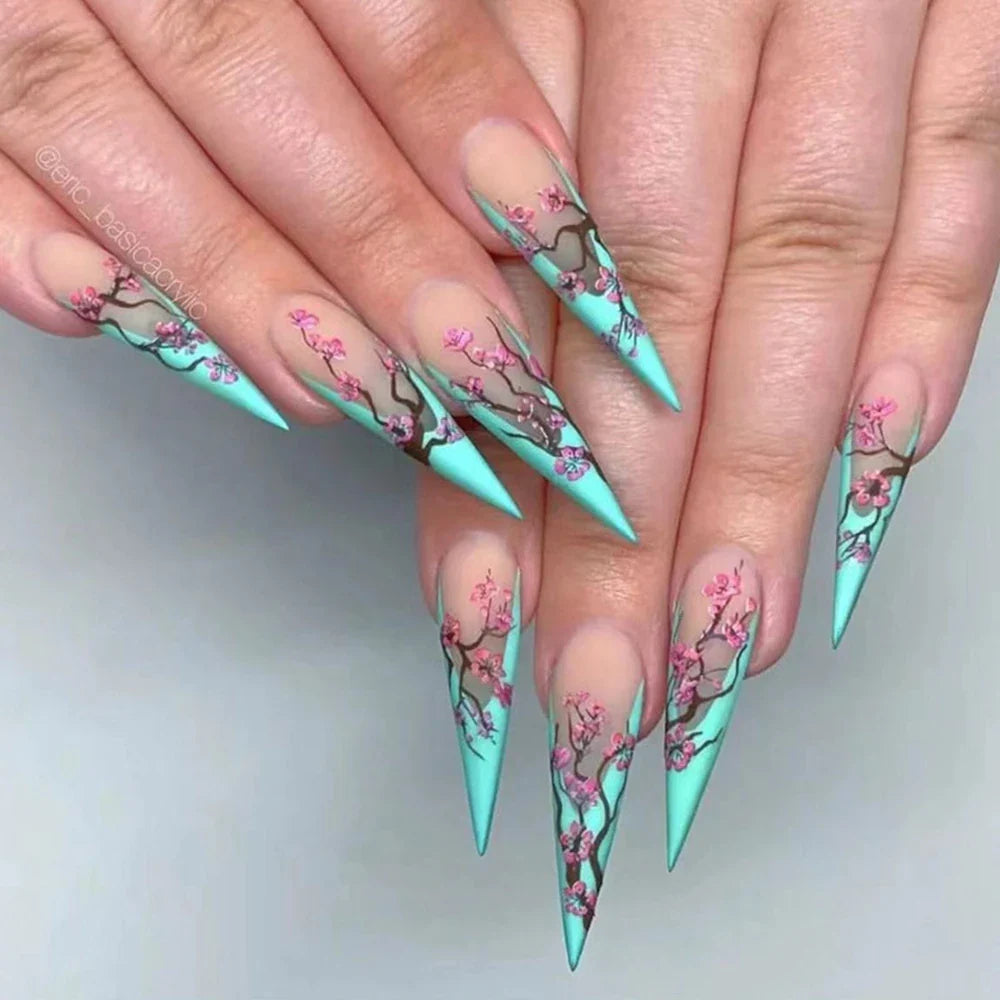 Aapon Mini Market Ltd Punk Snake Stiletto Nail Art Set