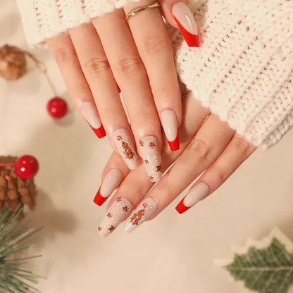 Christmas Press-On Nails – 24-Piece Sets, 60+ Designs