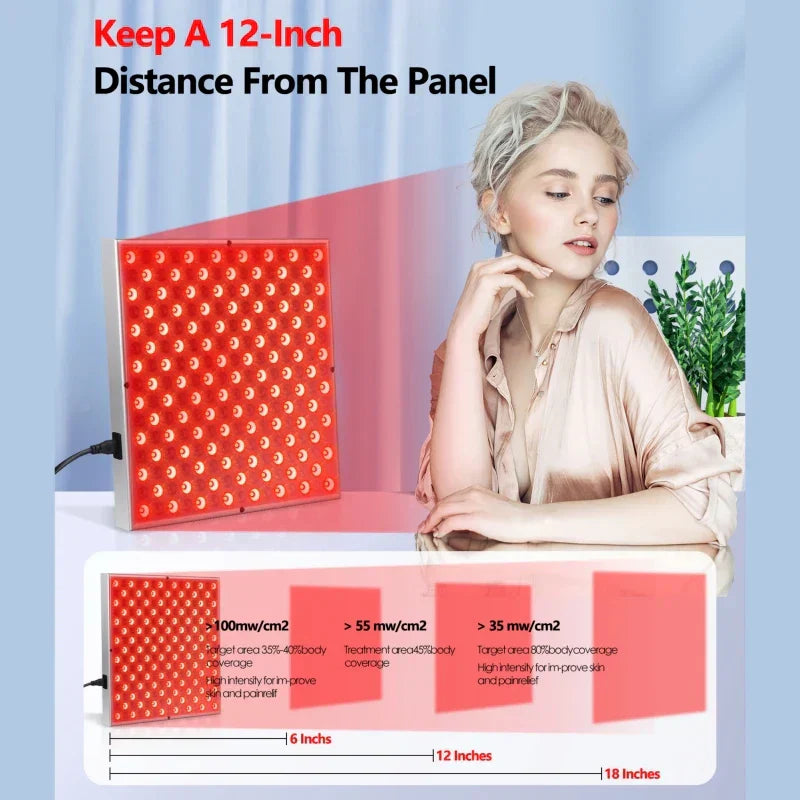 Aapon Mini Market Ltd - LED Red Light Therapy Panel Lamp: Facial Anti-Aging, Skin Care