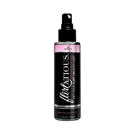 Aapon Mini Market Ltd Sensuva Flirtatious Pheromone-Infused Body Mist Sweetpea 4.2 oz.