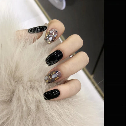 Aapon Mini Market Ltd White Floral Press-On Nails
