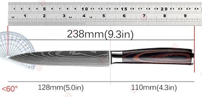 Aapon mini market - NNEOBA Professional Kitchen Knife (Brown)