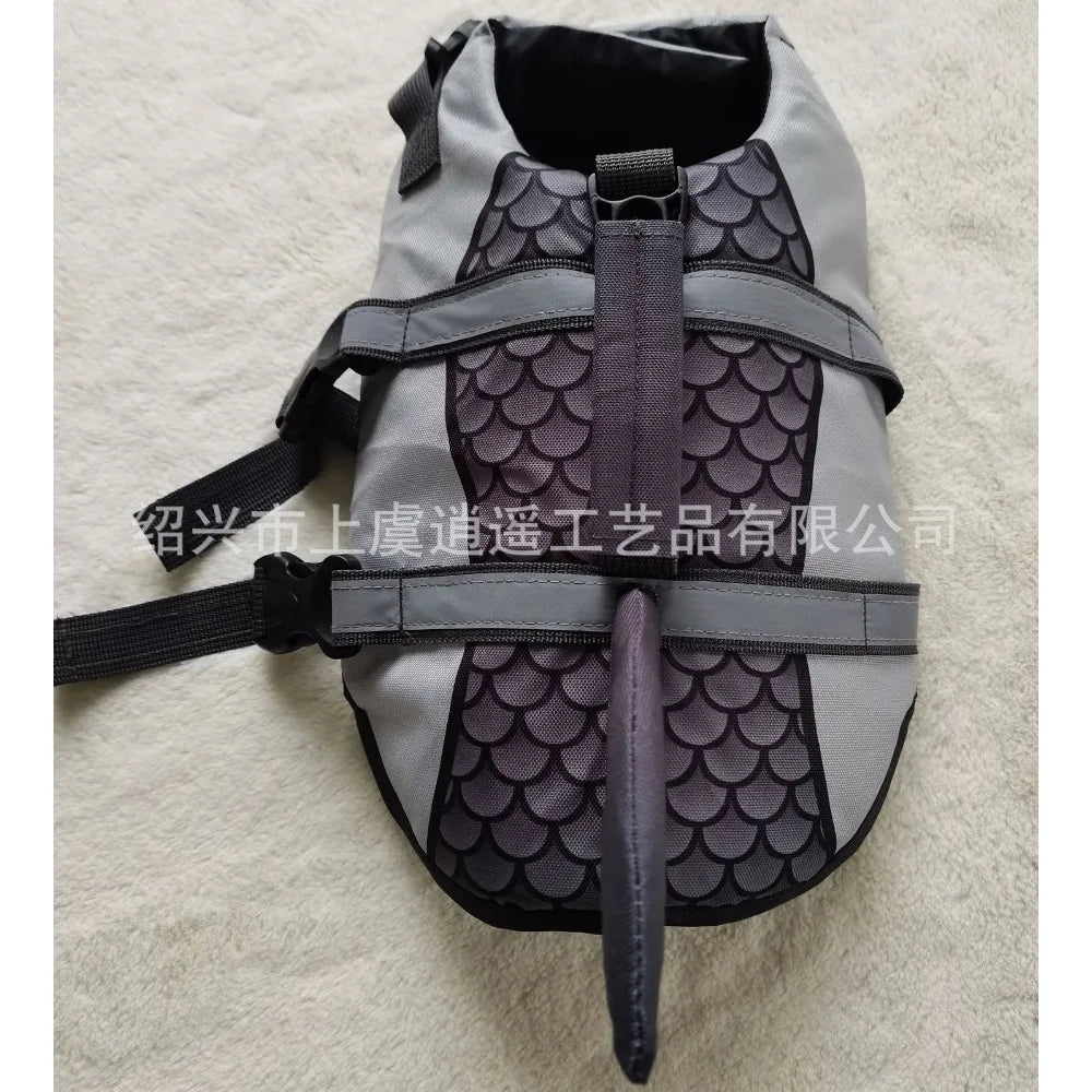 Shark Dog Life Jacket Enhanced Buoyancy Vest