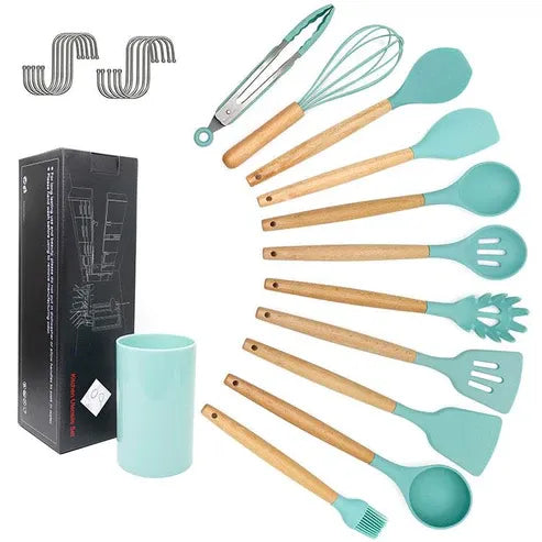 Aaponminimarket Silicone Cooking Utensils Set