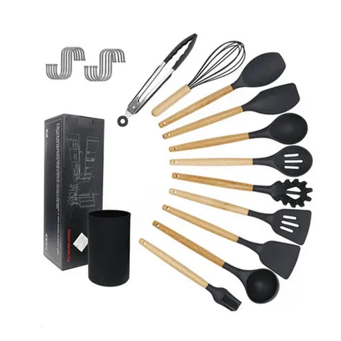 Aaponminimarket Silicone Cooking Utensils Set