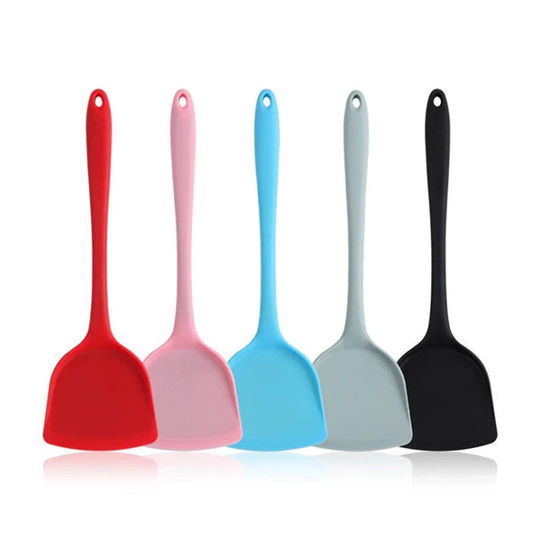 Silicone spatula for high temperature cooking