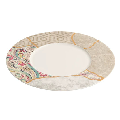 Aapon mini market -Silk Mosaic Porcelain Dinner Plate