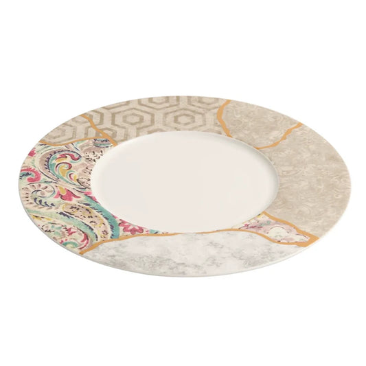 Aapon mini market -Silk Mosaic Porcelain Dinner Plate