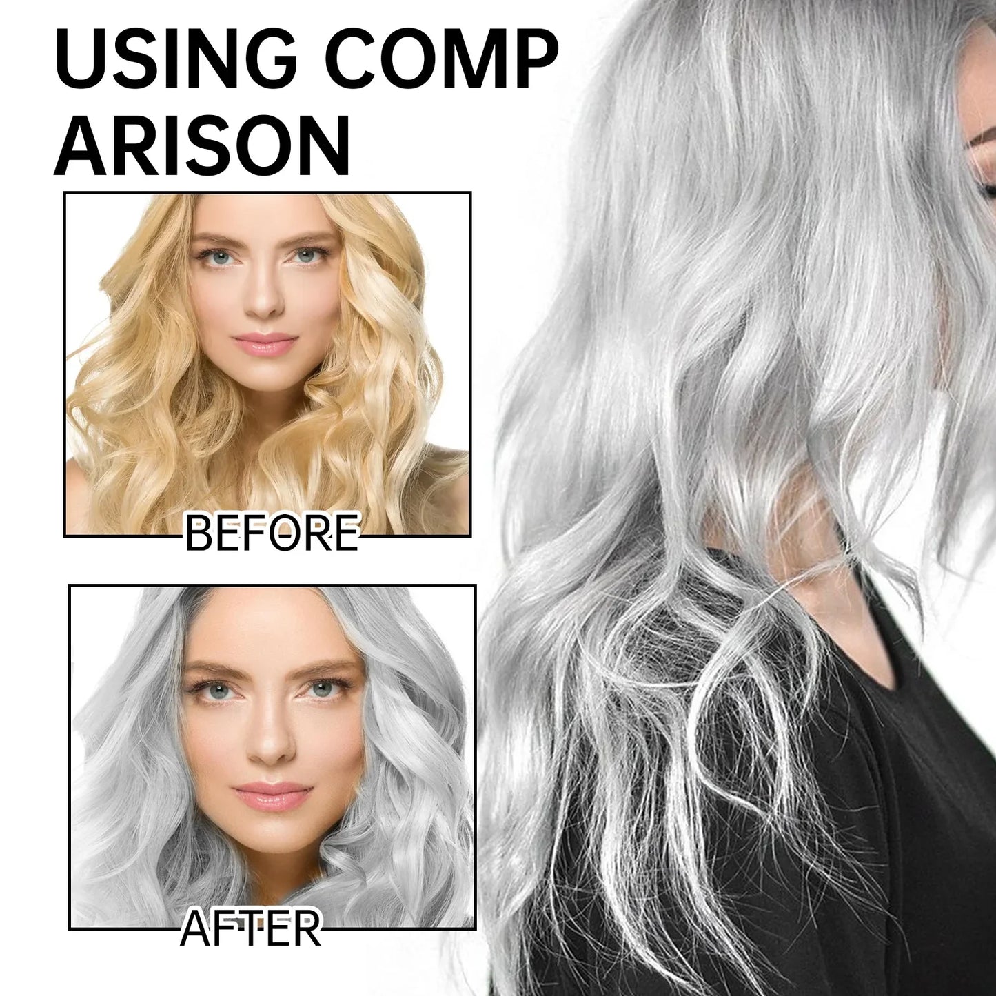 Silver Grey Hair Dye Cream